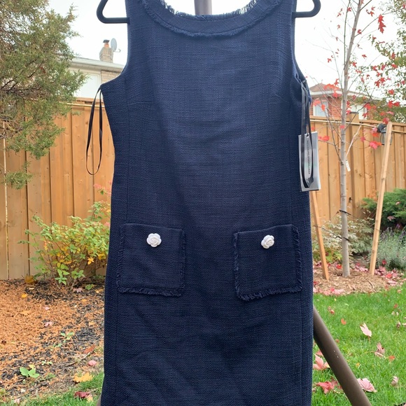 Tweed navy dress - Picture 2 of 8